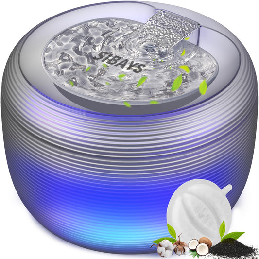 Silent Cat Water Fountain — LED Indicator, Filtered & Auto-Circulating